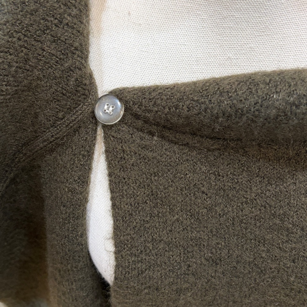 Adrienne Vittadini dark green wrap sweater. - Picture 4 of 8